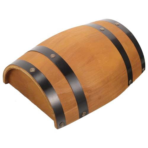 Barril de madera de roble pequeño decorativo para paredes de bares retro