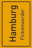  Hamburg Finkenwerder: Deine Stadt, deine Region, deine Heimat!  Notizbuch DIN A5 liniert 120 Seiten Geschenk
