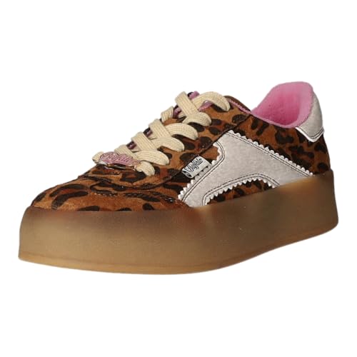Buffalo Cajo - Leo/Pink/Weiß Kunstleder Weite Normal, Schuhgröße 40