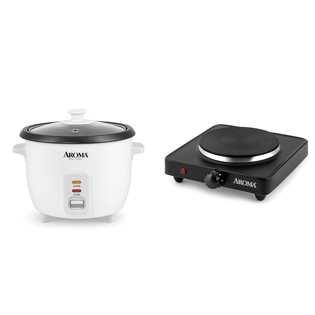 Aroma Housewares Aroma 6-cup cooked 1 5 Qt One Touch Rice Cooker White ARC-363NG 6 cup cooked 3