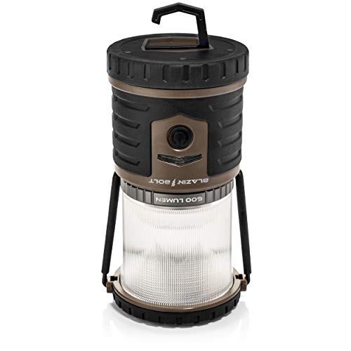 Blazin' Battery LED Rechargeable Lantern | 500 Hour Runtime | Power Bank | Storm Light (600 Lumen, Taupe) - Thumbnail 5