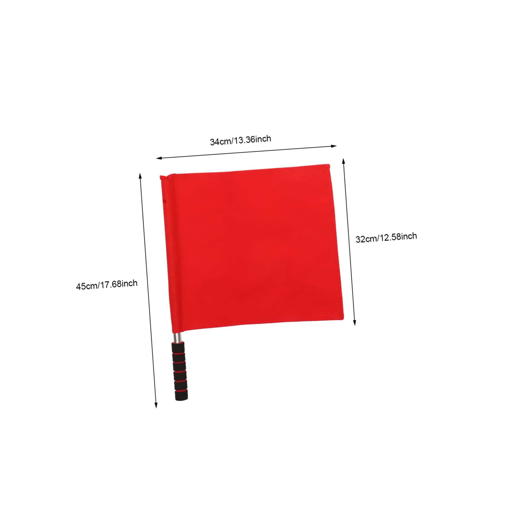 ibasenice 4Pcs Sports Referee Flags Durable Signal Flags for Soccer Volleyball Rugby Track Comfortable Non Slip Handle Vibrant Colors Resistant Poles