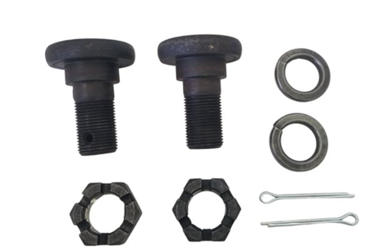 One Set of Two (2) Replacement Blade Bolts for King Kutter Rotary Cutters Replaces 501001 and Includes Two Bolts, Two Castle Nuts, Two lockwashers and Two Cotter pins