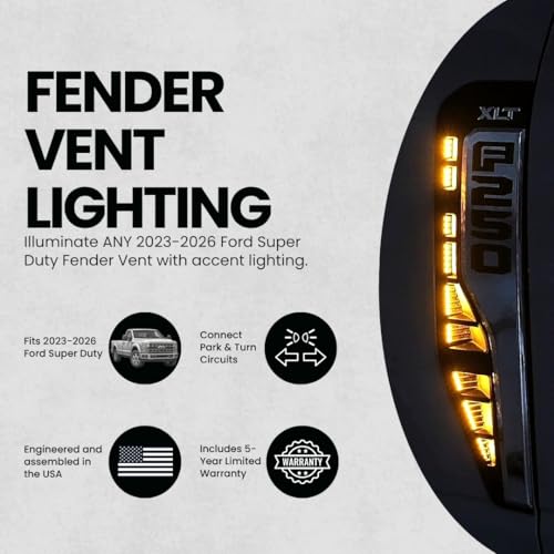 Kit de Iluminación Fender Vent para Super Duty 2023-2026 miniatura 4