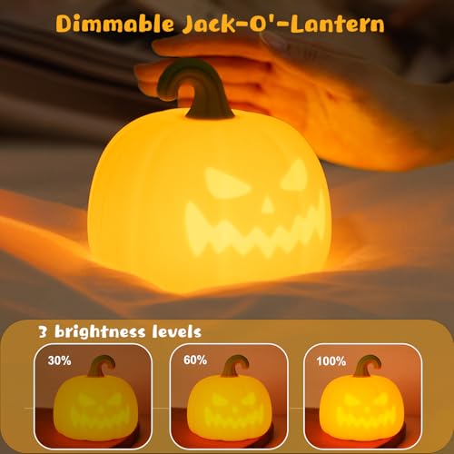 Lámpara de Noche Calabaza VEEKI para Niños miniatura 5