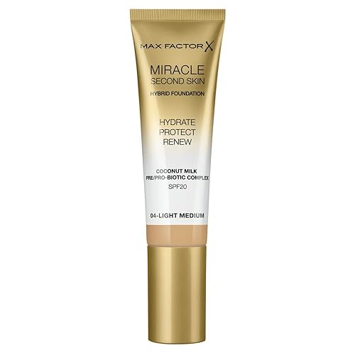 Miniatura 5 de Max Factor Miracle Second Skin Hidratante Fundación, Bronceado - 1.0fl oz