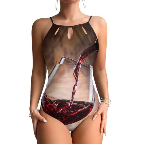 Maillot de bain une pièce femme haut de gamme couleur bordeaux sculptant