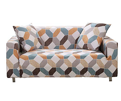 Segle Housse de Canapé,Durable Matériel Elastique et Comfortable,pour canapé 1, 2, 3 ou 4 Places Couverture de canapé,3 Places:190-230CM,#7
