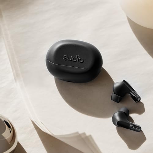Image of sudio N3 Pro Wireless Earbuds - Active Noise Cancelling (ANC), 30-Hour Playtime, Sweat & Splashproof, Eco-Friendly Design with Recycled Materials, Comfortable Fit, Premium Metallic Finish (Black)