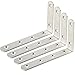 Produktbild Winkel Regal, SAYAYO Regalwinkel Edelstahl Multifunktionale Metallwinkel 90 Grad für Wandhalterung Regal, Regalhalterung, Eckregal, Hölzern Möbel, 4 Stück Regalhalterung 125x75, EJ5207-4P