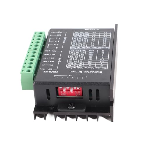 Aolidsive Driver Controller, Durable TB6600 Stepper Motor Driver Module 4A 12-24V for CNC Applications and 57 & 42 Stepp