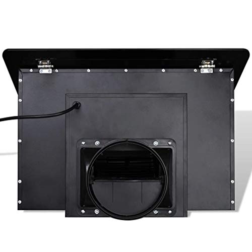 Festnight Afzuigkap afzuigkap gehard glas afzuigkap keukenafzuigkap met display 600 mm 720 m? / h 180 W zwart - Image 7