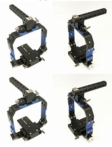 Cage pour Blackmagic Cinema Camera Gowe stabilisation supérieure via rail 15 mm 300 mm