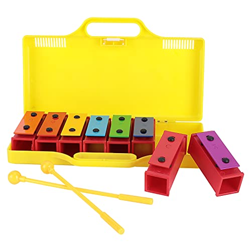 Xylophone 8 notes instrument percussion enfant idée cadeau avec boîte - 7