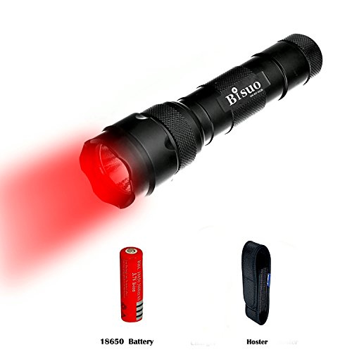 Bisuo® WF-502B Luce Rossa Torcia LED, 300 Lumen