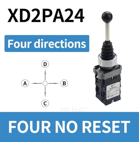 Joystick de commande XD2PA24 à 4 positions 2NO 4NO pour automatisme