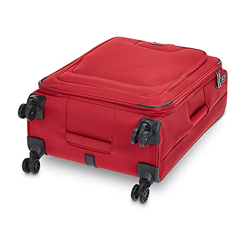 AmazonBasics Expandable Softside Spinner Luggage Suitcase With TSA Lock