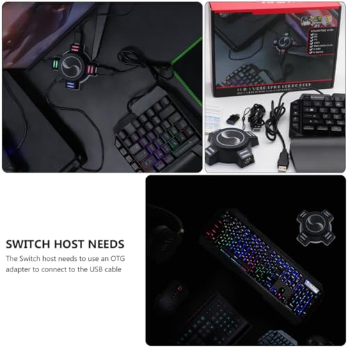 Adaptateur clavier et souris convertisseur console Switch noir polyvalent - 7