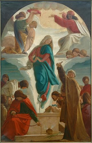 Peintures l'Assomption de Marie Philipp Veit : Décoration de Bureau Élégante 60x90cm