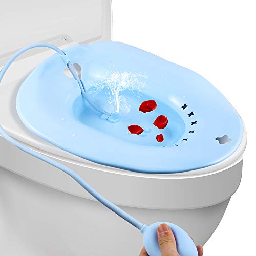 Defancy Sitz Bath With Flusher Over The Toilet Perineal Soaking Bath Avoid Squatting For Hemorrhoidal Relief For Pregnant Women For Post Episiotomy Patients On The Toilet Sitz Baths With Flusher Buy Online In Bosnia And Herzegovina At