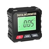 Digitaler Neigungsmesser - 4-Seitiger Magnetischer Winkelmesser Mit Hintergrundbeleuchtung,Winkelmesswerkzeug - für Holzarbeiten und Fensterinstallation und Bauarbeiten Hausrenovierung