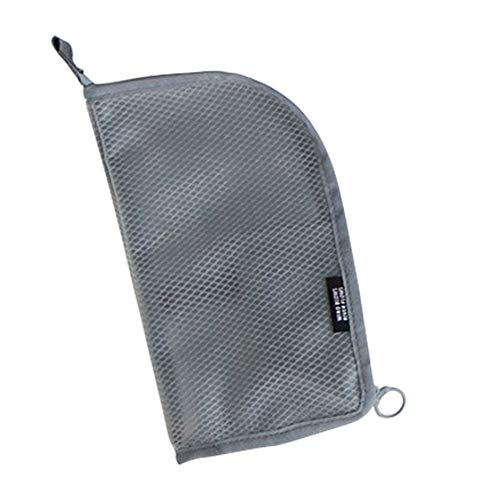 oAtm0eBcl Travel Toothbrush Storage Bag, Portable Travel Cosmetic Bag Toilet Pouch, Toothbrush Toothpaste Cosmetics Storage Bag Case Container Grey