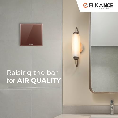Image of Dazzle 150mm (6 Inches) Axial Exhaust Fan | BLDC Motor | 7W, 2400 RPM | Premium Lacquered Glass Panel - Stylish Ventilation for Office, Kitchen & Bathroom | (Brown)