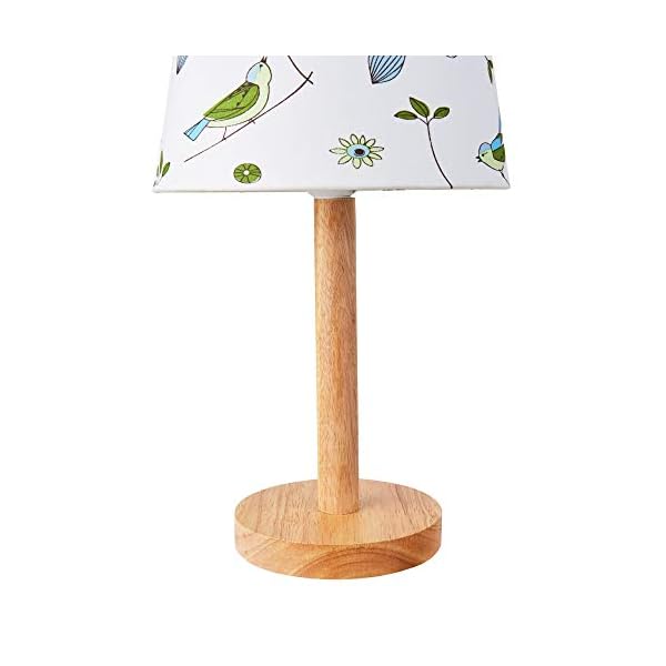 Pauleen 48036 Cute Bird Lamp Tischleuchte max. 20W Tischlampe für E27 Lampen Kinderzimmerlampe Vogel Grün Blau Stoff… – Bild 8