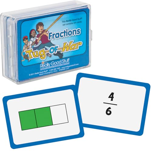 Really Good Stuff Tug of War - Fractions - 64 Cards image 3