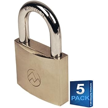 Mountain Series Bp125a 1 1 4 Wide Keyed Alike Solid Brass Padlocks Pack Of 10 Amazon Com