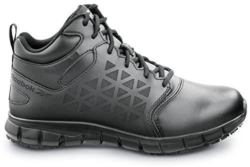 Reebok Work Sublite Cushion Work, Men's, Black, Mid-Athletic Style, MaxTrax Slip Resistant, Soft Toe Work Shoe3