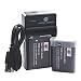 Produktbild DSTE NB-12L Li-Ionen Batterie (2-Pack) und Micro USB Ladegerät Anzug kompatibel mit Canon LEGRIA Mini X PowerShot N100 PowerShot G1 X Mark II