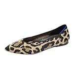 Rothy's The Point II Women's Slip-On Shoes, Pointed-Toe Flats, Desert Cat, Sustainable & Washable, Size 5
