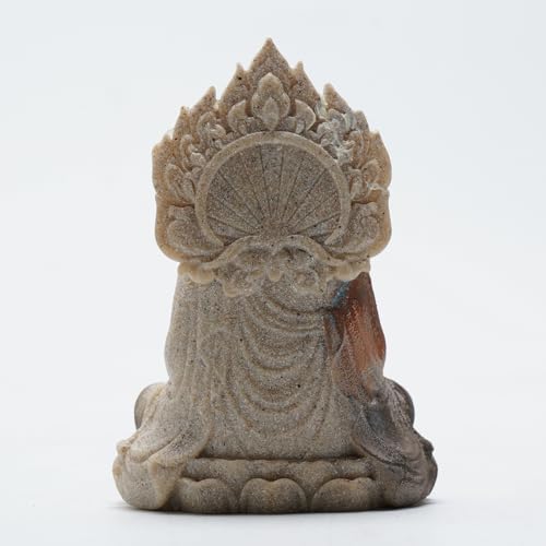 Estatua de Buda Shakyamuni en Resina Pintada a Mano miniatura 6