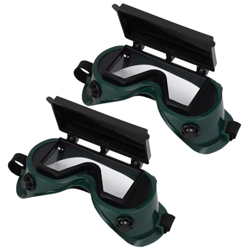UCCKEYI 2 Pieces Oxy Cutting Grinding Welding Safety Glasses Solder Welder Goggles Eye Protect