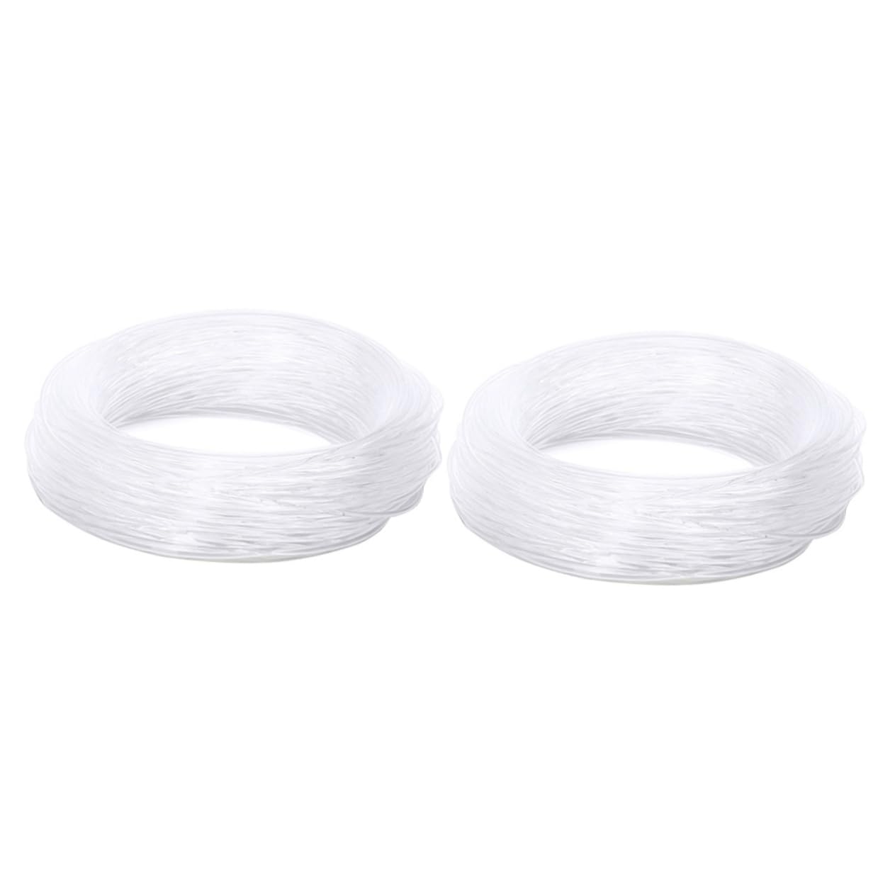 Gadpiparty 2pcs Transparent Plastic Fiber Optic Cable ?2.0mm Light-up Decorative Fiber for Halloween Decorations