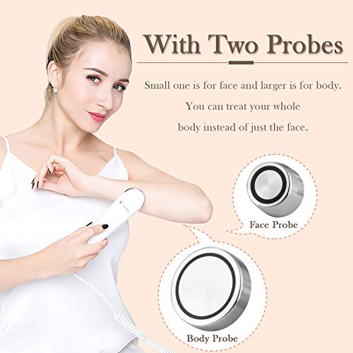 Radio Frequency Skin Tightening Device - Uaike Rf Radio Frequency Body Facial Machine For Face And The Whole Body - 3 Energy Levels - Home Use Skin Facial Device #TOP1