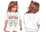 BANGELY Baseball Shirt Toddler Sister...