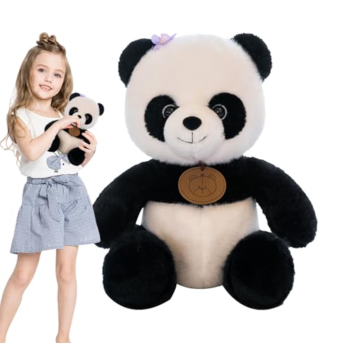 パンダぬいぐるみ - かわいい ぬいぐるみ おもちゃ - ハグできるパンダ人形 - 男の子 女の子 子供用 デスク ベッド 保育園 車 誕生日 クリスマス