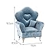 UxicRuya Fashion Sofa Bed Jewelry Box 12inch Dolls Accessories Dollhouse Furniture for Bedroom, Blue