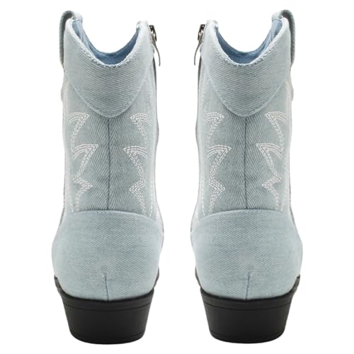 Peppep Western Cowgirl Cowboy Ankle Boots For Women Or Ladies thumb #3
