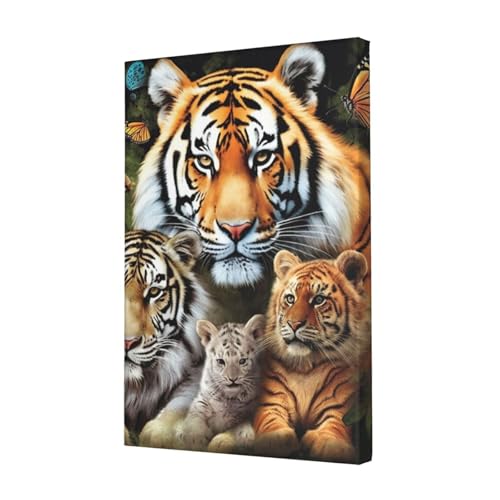 Toile murale de haute qualité avec impression lion de 45x30 cm