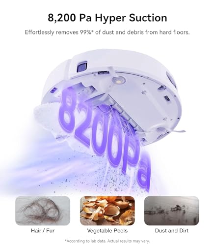 NARWAL Freo X Ultra Robot Vacuum & Mop Combo, 8200Pa Suction, Auto Mop Drying/Washing, Zero-Tangling, DirtSense™, Maintenance-Free Base, 3D... - Image 4