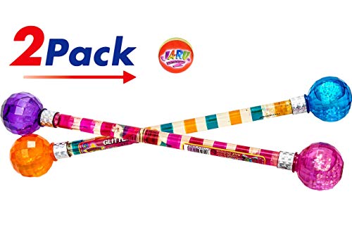 2GoodShop Twirling Batons for Girl (Pack of 2 Assorted) | Dance Baton. Toys for Girls Party Favor. Cheer Batons Rainbow Colors Great for Cheerleaders . Plus 1 Bouncy Ball | Item #2803-2p