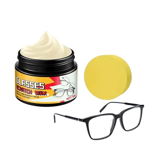 Reparador de Rayas de Gafas | Pulidor Limpiador De 30 G Duradero Con Esponja | Eliminador De Arañazos Para Lentes,para Coche Cristales Reloj Pantalla Teléfono Cámara