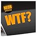 WTF ? Inscription 20 x 8 cm en 15 couleurs – Fluo + Chrome. Autocollant