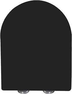 WinZo UF080B Elongated U Shape Toilet Seat Soft Close Quick Release UF Heavy Duty,Soft Closing, Matte Black