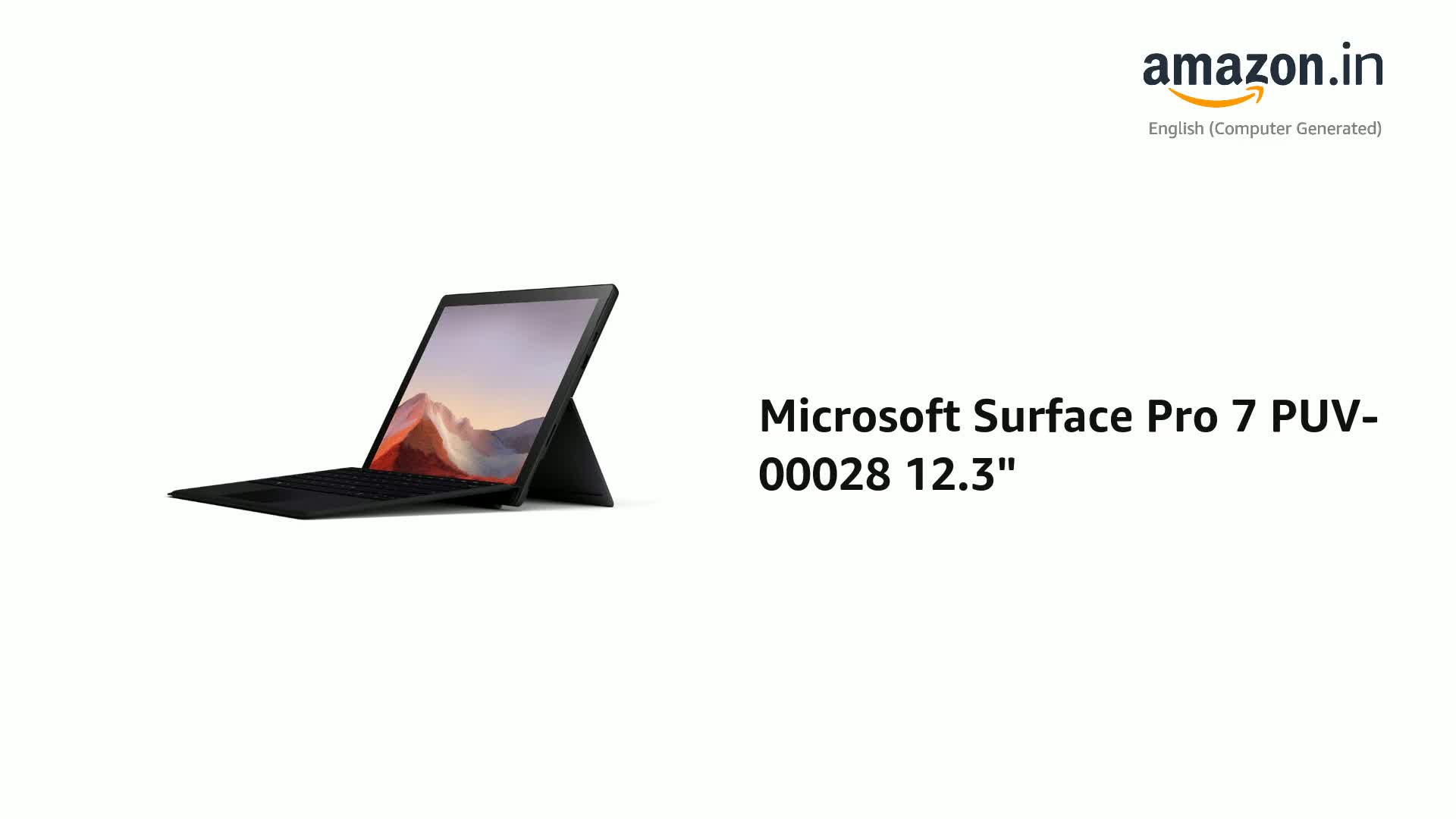 Microsoft Surface Pro 7 PUV-00028 12.3