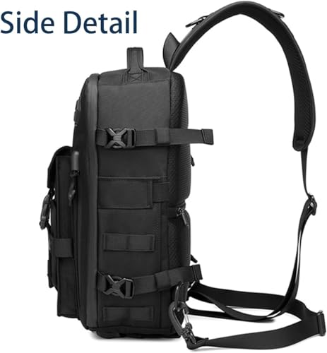 Cosmos Explorer Sling Bag, Anti Theft Tactical Sling Backpack, for Outdoor Hiking (blue)3