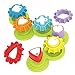 Yookidoo Shape 'N' Spin Gear Sorter1-3歳の子供向けの発達活動玩具。複数の色と形の幼児の仕分けゲームで、回転します。